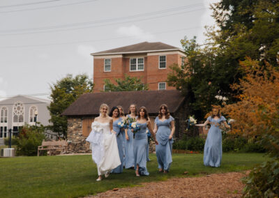 bride and bridesmaids wedding photographer hillsdale michigan michigan wedding photographer