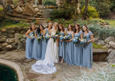 bride and bridesmaids wedding photographer hillsdale michigan michigan wedding photographer