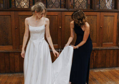 bride in wedding dress wedding photographer hillsdale michigan michigan wedding photographer